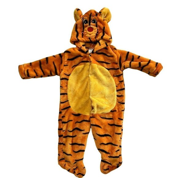 Baby Jhare | Baby Tiger Fleece Onesie Halloween Costume | Size: 18 - Picture 1 of 6